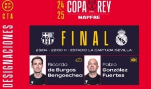 官方网站-官方：本戈埃切亚执法国王杯决赛，富埃尔特斯担任VAR裁判